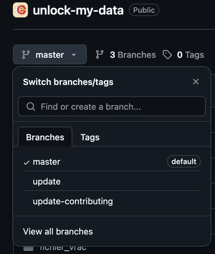 Branches GitHub